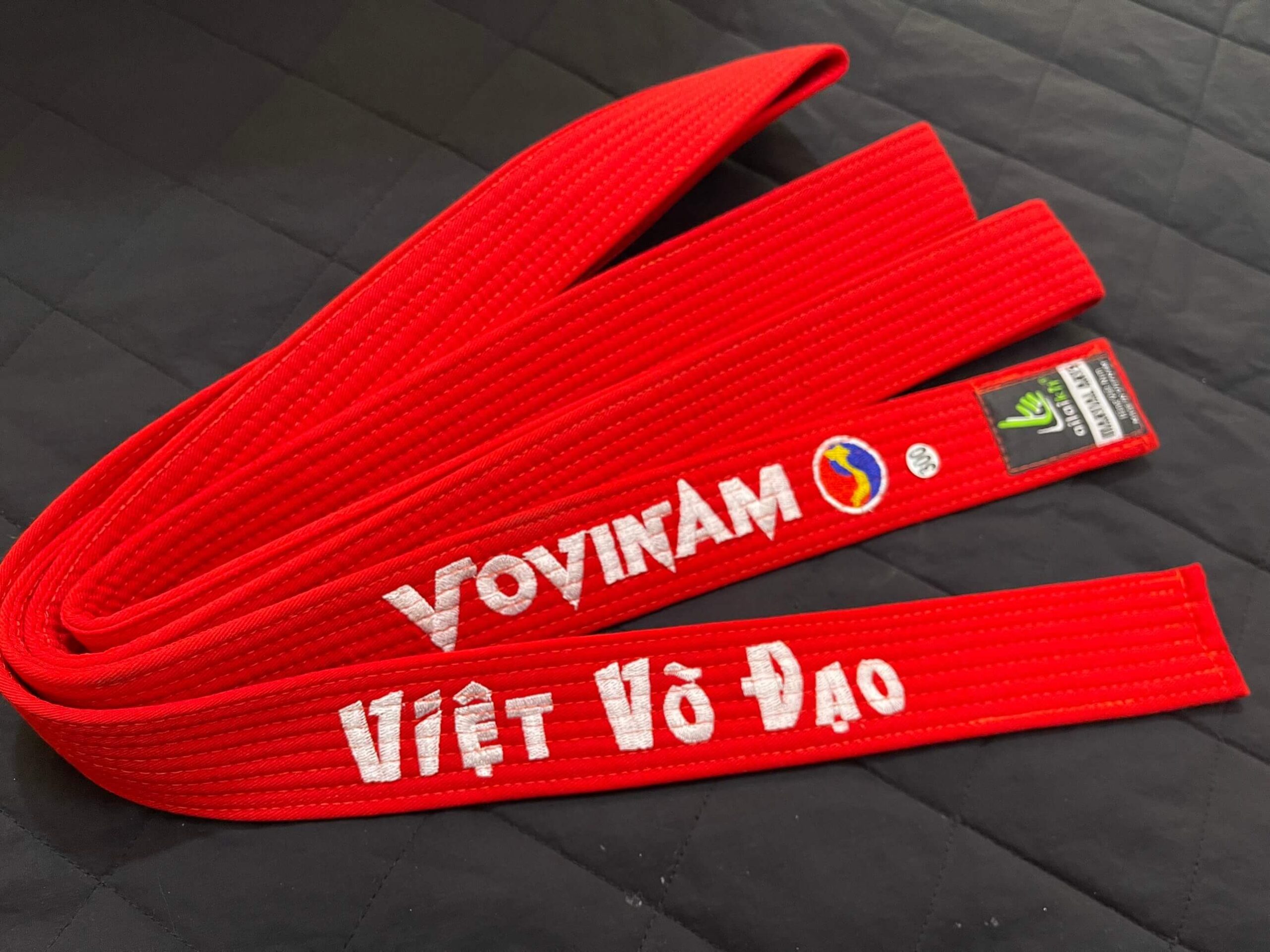Đai vovinam màu đỏ