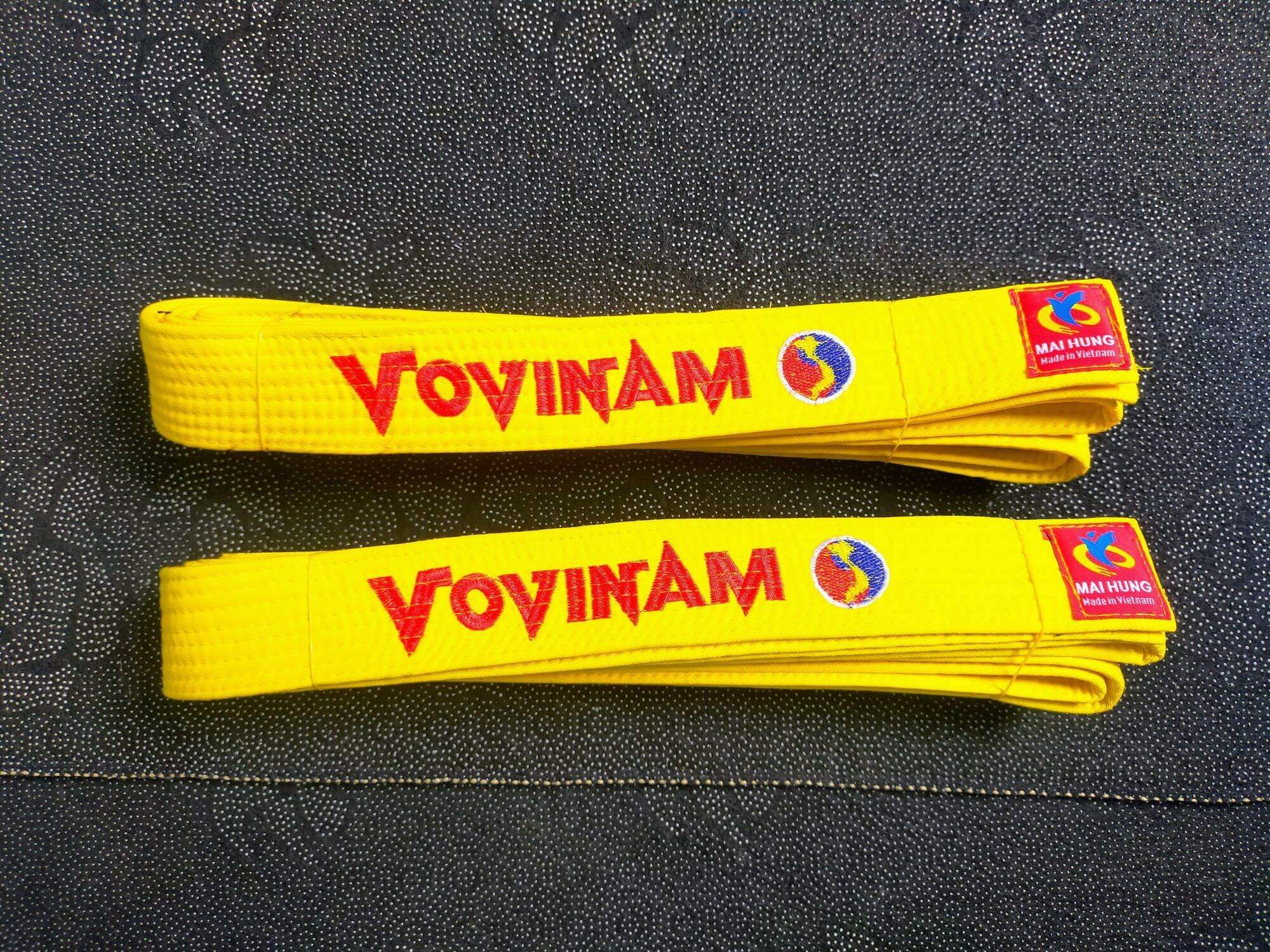 Đai vovinam màu vàng